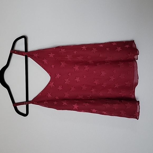 Torrid Feminine Fun Girly Size 2X Raised Star Double Layer Cami Swing tank - Picture 1 of 8